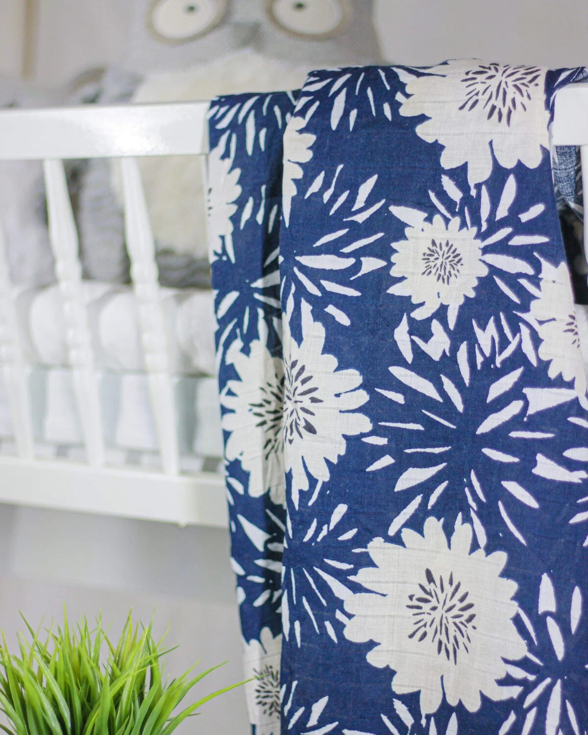 Couverture en mousseline marguerite