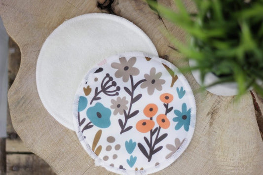 Compresse d'allaitement Fleur corail