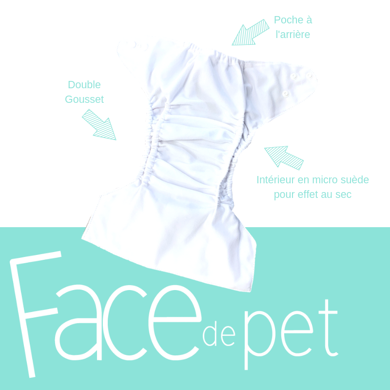 Couche lavable pamplemousse