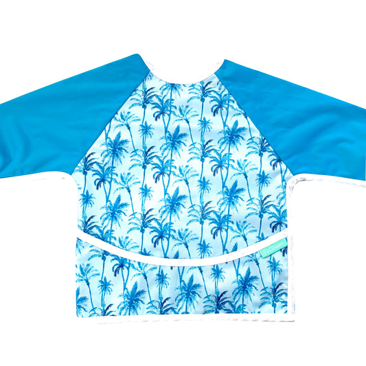 Bavette imperméable Palmier bleu