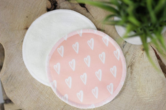 Compresse d'allaitement Coeur rose