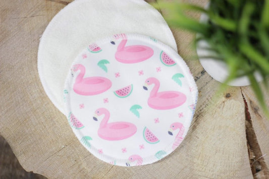 Compresse d'allaitement Flamant melon