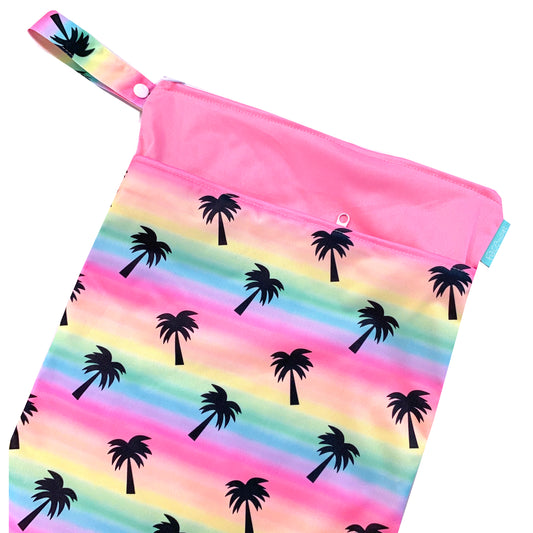 Sac de transport - Wetbag - Palmier rose