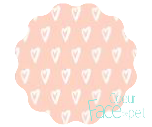 Serviette hygiénique lavable coeur