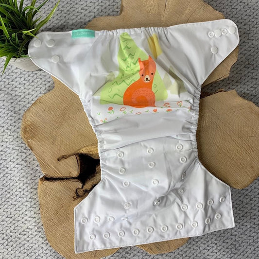 Couche lavable renard