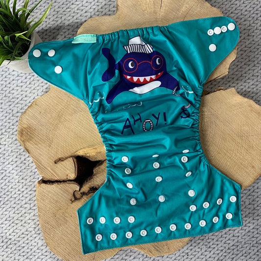 Couche lavable requin